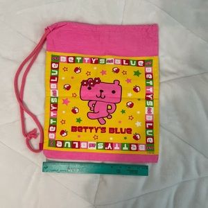 bettys blue drawstring bag
